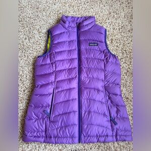 Patagonia Girls Purple Puffer Vest
